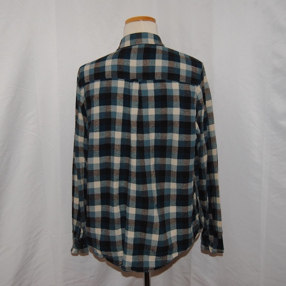 Woolrich Blue and Black  Flannel Shirt - Picture 3 of 4
